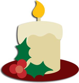 Christmas Candle SVG