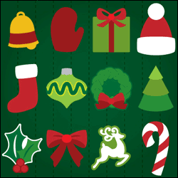 Shaped Christmas Cards SVG Kit