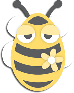 Free SVG - Easter Egg Honeybee